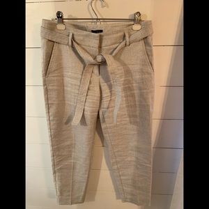 Ankle length linen like pants